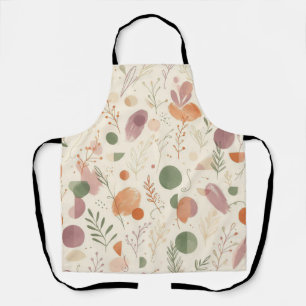 Delantal Polvo de Terracota Quemada Sage Polvoriento Boho L