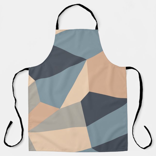 Delantal Polygonal variegated seamless pattern. multi-color (Anverso)