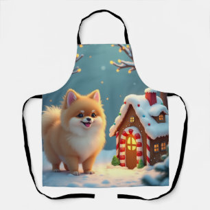 Delantal Pomerania en la Navidad del Pueblo de Pan de Jengi