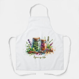 Delantal Pon más sabor a tu vida con elegancia infusada por