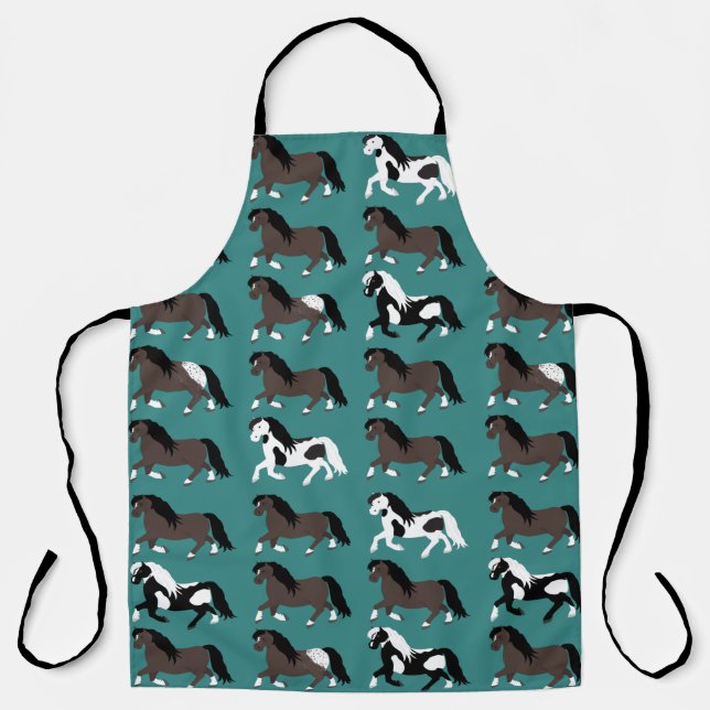 Delantal Ponies Allover Print Apron (Anverso)