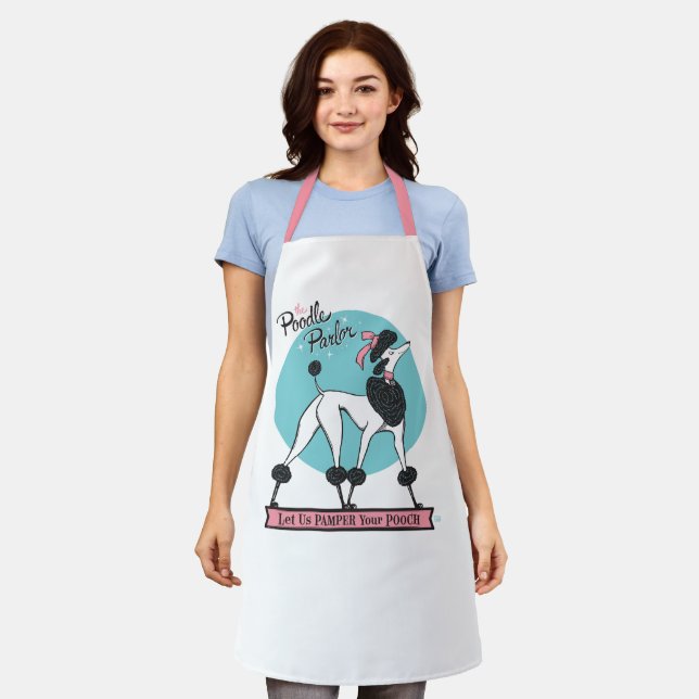 Delantal Poodle Parlor (Gastado)