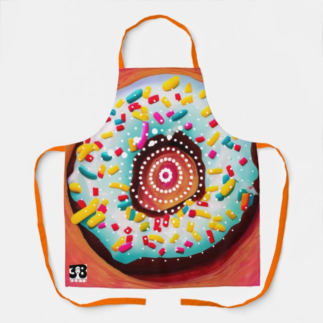 Delantal Pop Art Donut (Anverso)