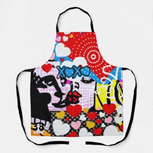 Delantal Pop Art Valentine