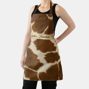 Delantal Popular Colección elegante de cuero falso de vaca