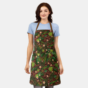 Delantal Popular Floral elegante