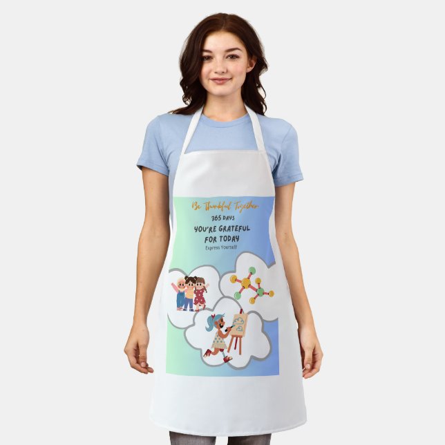 Delantal Por el Día de Acción de Gracias reunir 365 días Gr (Gastado)