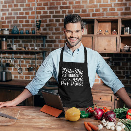 Delantal Porcino BBQ Gran Apron Negro