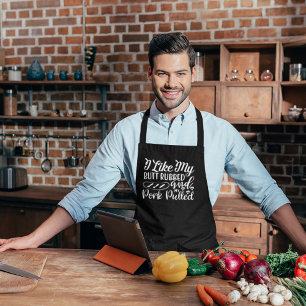 Delantal Porcino BBQ Gran Apron Negro