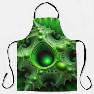 Delantal Portal de Mandelbrot Verde