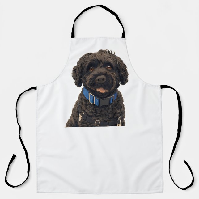 Delantal Portuguese Water Dog All-Over Print Apron (Anverso)
