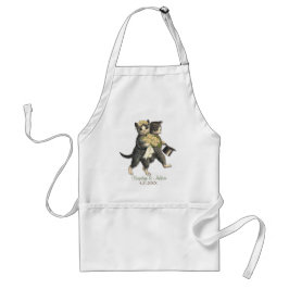 Delantal Posh Cats Boda Apron