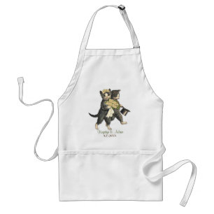 Delantal Posh Cats Boda Apron