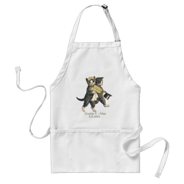 Delantal Posh Cats Boda Apron (Frente)