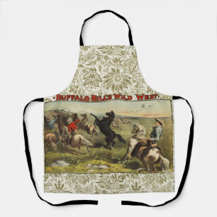 Delantal Póster de vaquero del oeste salvaje de Buffalo Bil