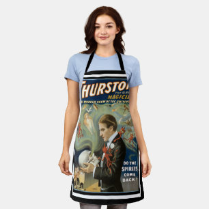Delantal Póster Mágico Antiguo, Thurston, El Gran Mago
