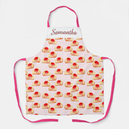 Delantal Postre de queso de cereza