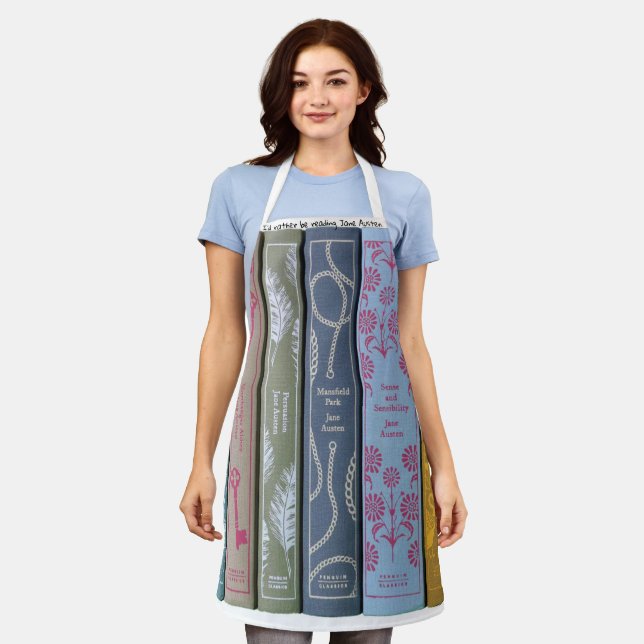 Delantal preferiría estar leyendo a Jane Austen (Gastado)