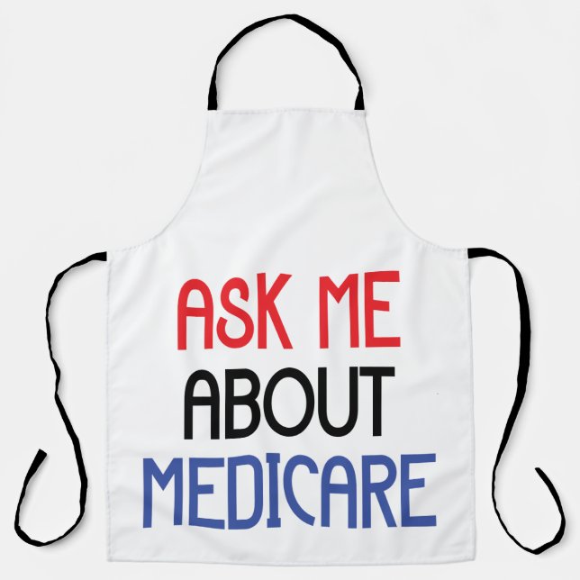 DELANTAL PREGUNTARME SOBRE MEDICARE (Anverso)