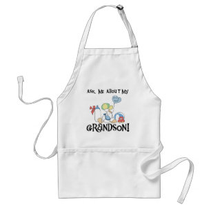 Delantal Pregunte por mis camisetas y regalos del nieto