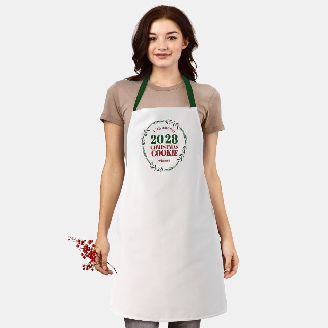 Delantal Premio Apron al ganador del Concurso Anual de Vaca (Christmas Holiday Competition Prize Apron for the Winner. Great for Cookie & Sweater Contests!)