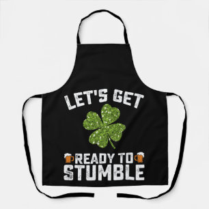 Delantal Preparémonos para tropezar el divertido Día de San