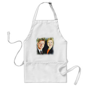 Delantal Presidente Bill Clinton y Presidente Hillary Clint