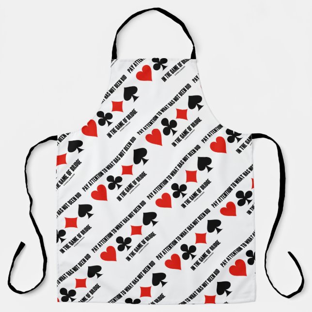 Delantal Prestar Atención A Lo Que No Se Ha Pujado En Bridg (Anverso)