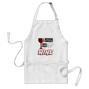 Delantal Previsión de fin de semana nublado 100% de posibil