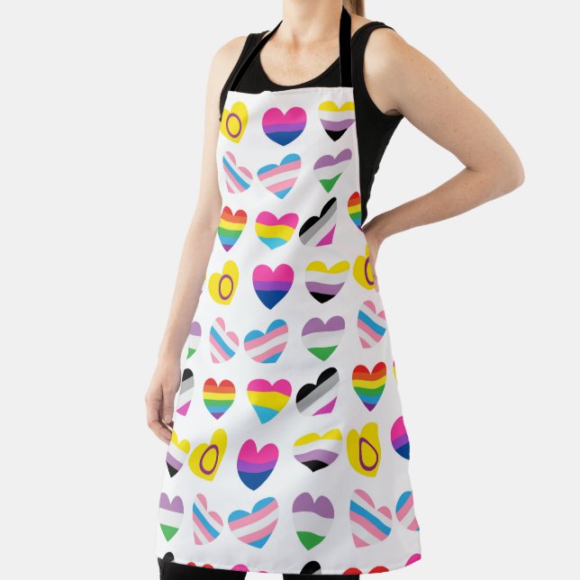 Delantal Pride Hearts Apron (in situ)