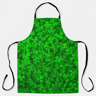 Delantal Primavera de la roca verde del trébol de hojas