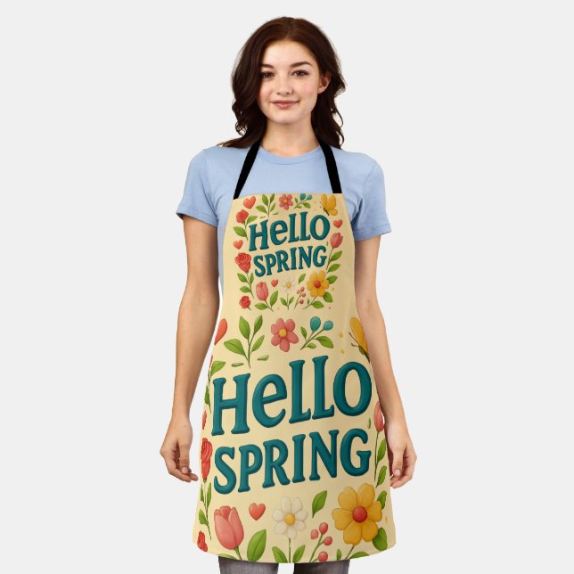 Delantal Primavera floral (Gastado)