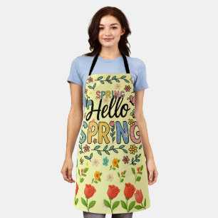 Delantal Primavera floral mágica