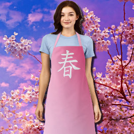 Delantal primavera kanji - haru 春