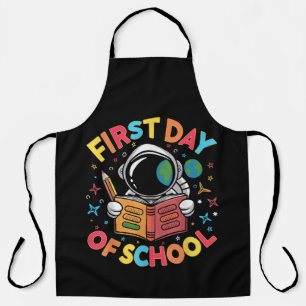Delantal Primer Día de Escuela Astronauta Espacio Regreso a