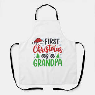 Delantal Primera Navidad Abuelo Santa Sombrero