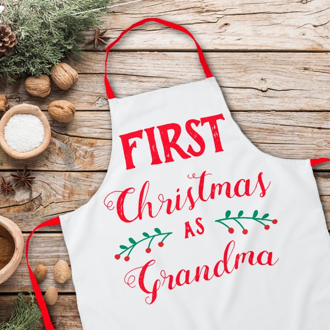 Delantal Primera Navidad como abuela (Subido por el creador)