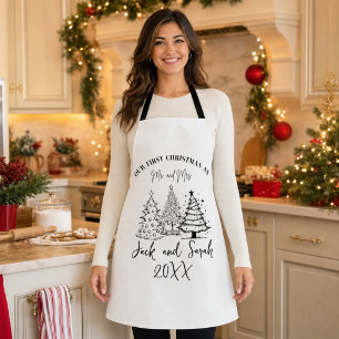 Delantal Primera Navidad Personalizada Sr. y Sra.