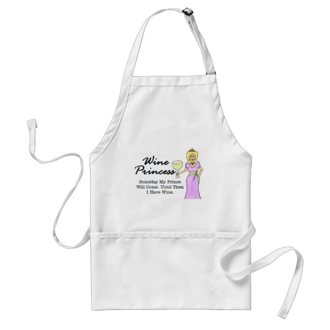 Delantal Princesa Apron del vino (Frente)