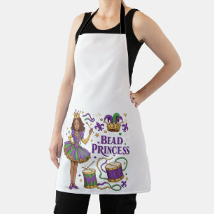 Delantal Princesa de las cuentas - Mardi Gras