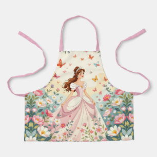 Delantal Princesa linda con mariposas