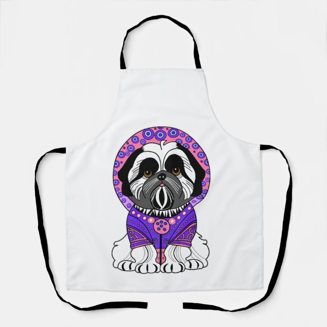 Delantal Princesa Shih Tzu (Anverso)