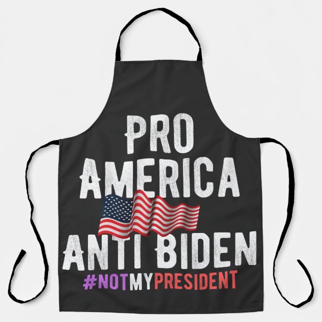 DELANTAL PRO AMERICA ANTI BIDEN (Anverso)