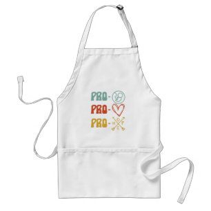 Delantal Pro-Life Pro-Love Pro-Hope Vintage