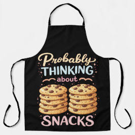 Delantal Probablemente Pensando en Snacks Divertido Lindo C