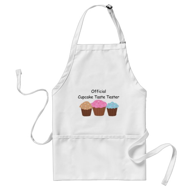 Delantal Probador Oficial de Sabor de Cupcake (Frente)