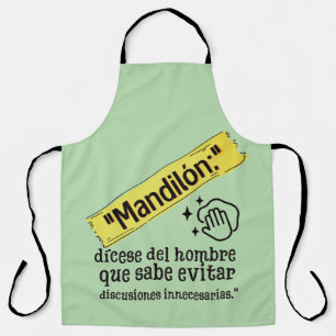 DELANTAL PROBLEMA DE MANDILON DISECE DE HOMBRE QUE SABE EVI