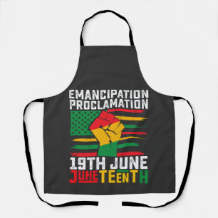 Delantal Proclamación de Emancipación de Juneteenth Liberta