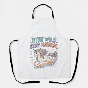 Delantal Producto de moda gráfico Unicornio Permanece Salva