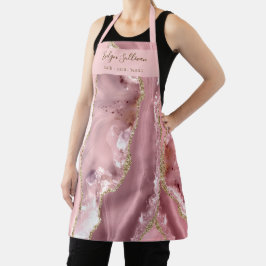Delantal profesional de belleza de agus rosa